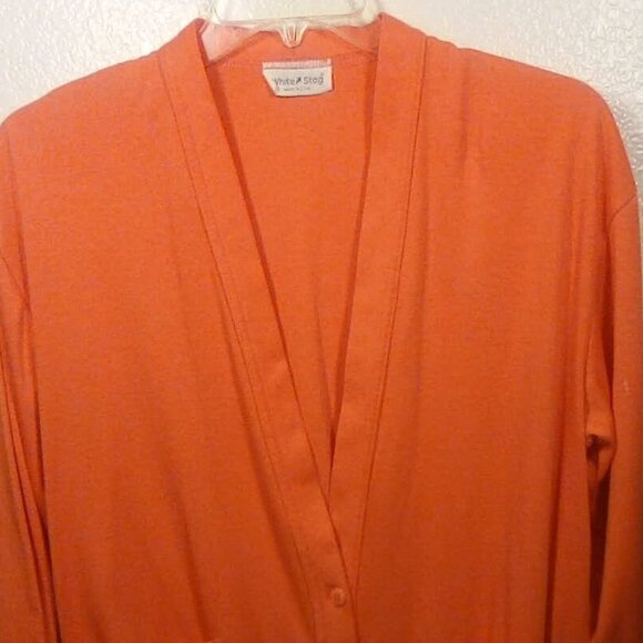 White Stag Orange Midsleeve  Cardigan Size: XL-XXL - Picture 7 of 10